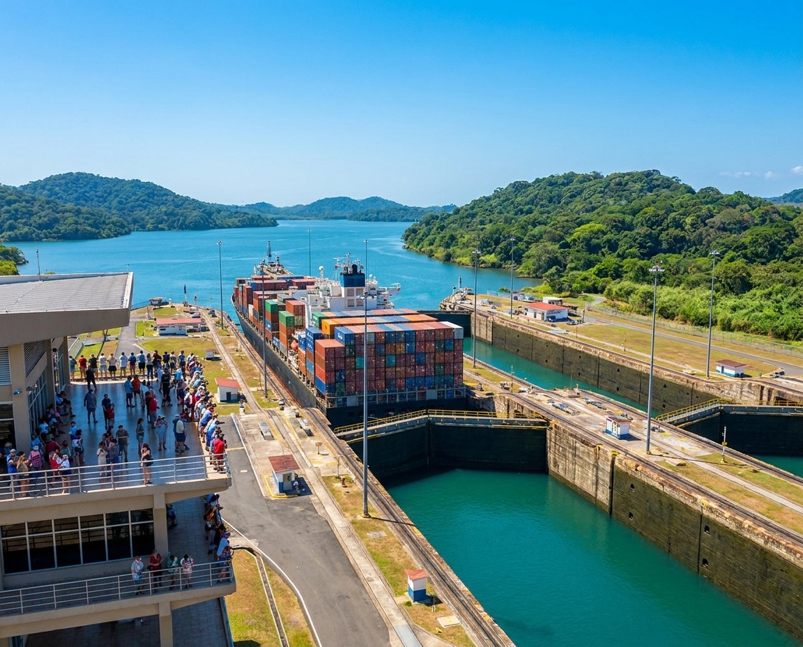 Agua Clara Locks — Caribbean side