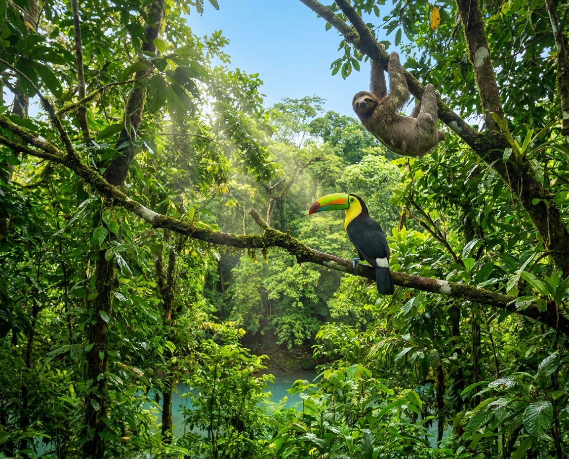 Soberanía rainforest wildlife