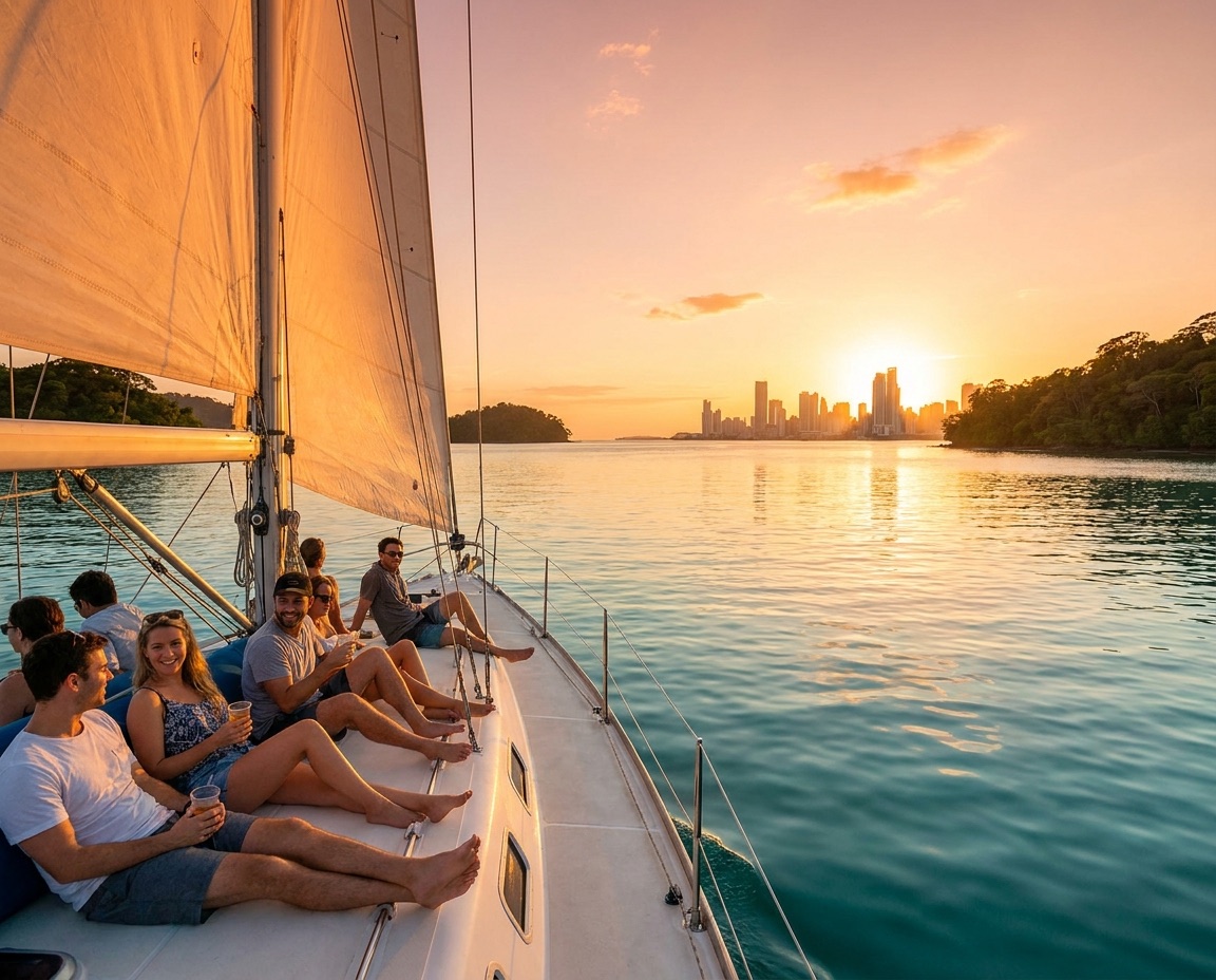 Panama Bay Sunset Cruise — catamaran